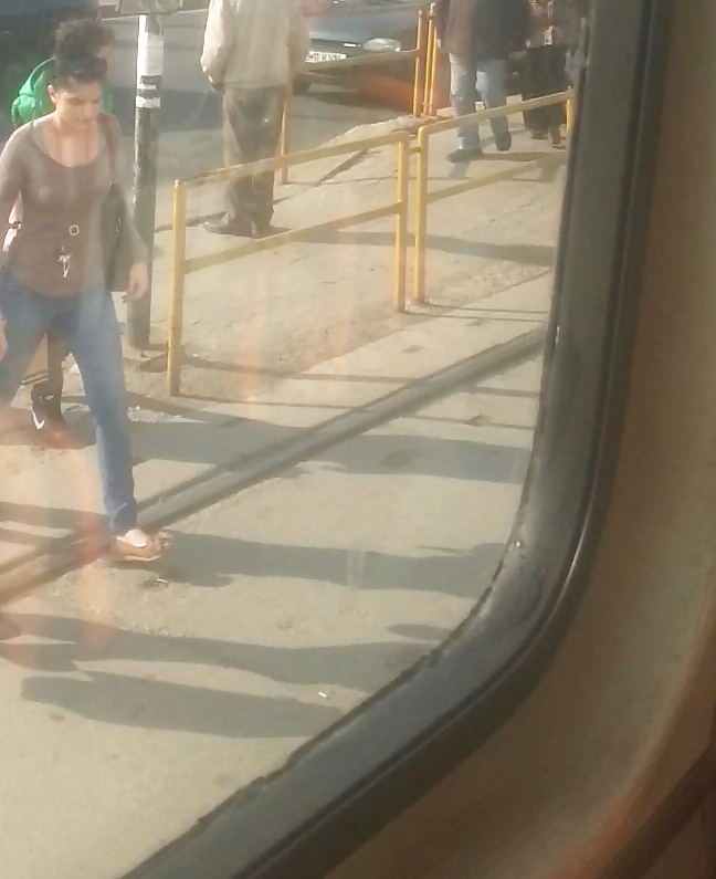 Spy bus, autocar, station, tren romanian #25820035