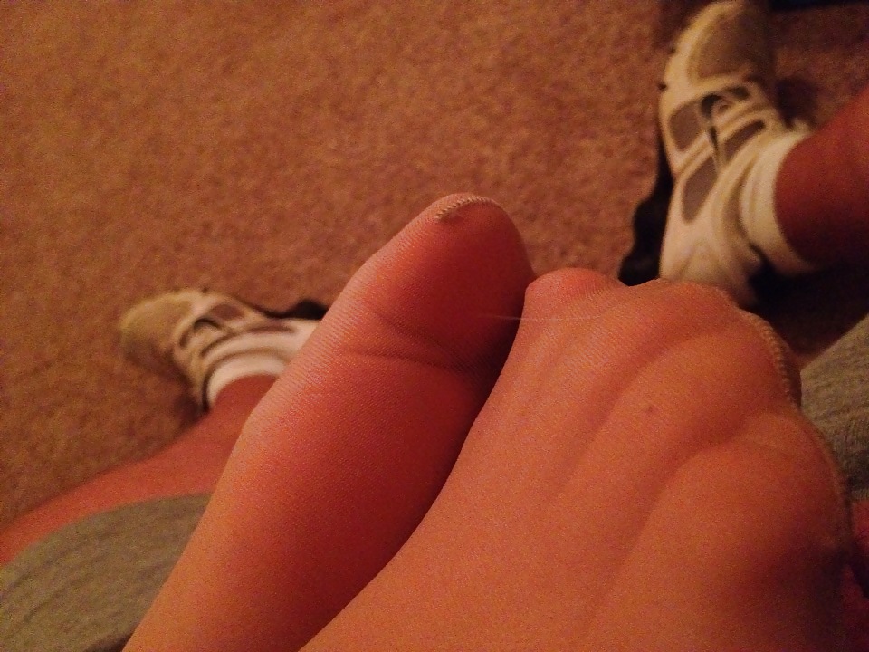 More Nylon Soles with cum on them #38459218