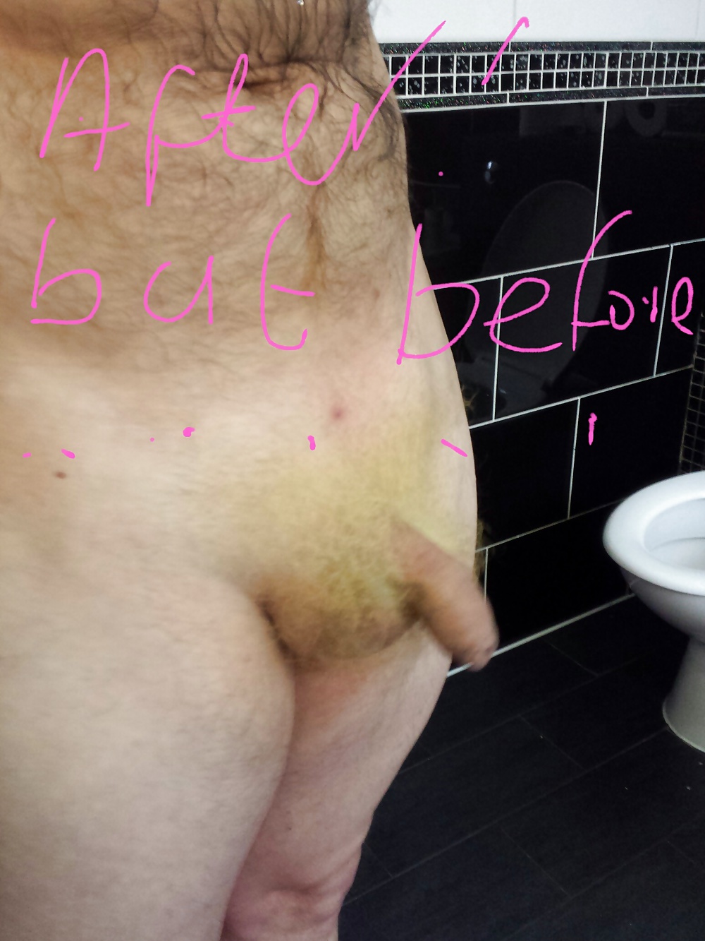 Slave has his pubes dyed pink #40089593