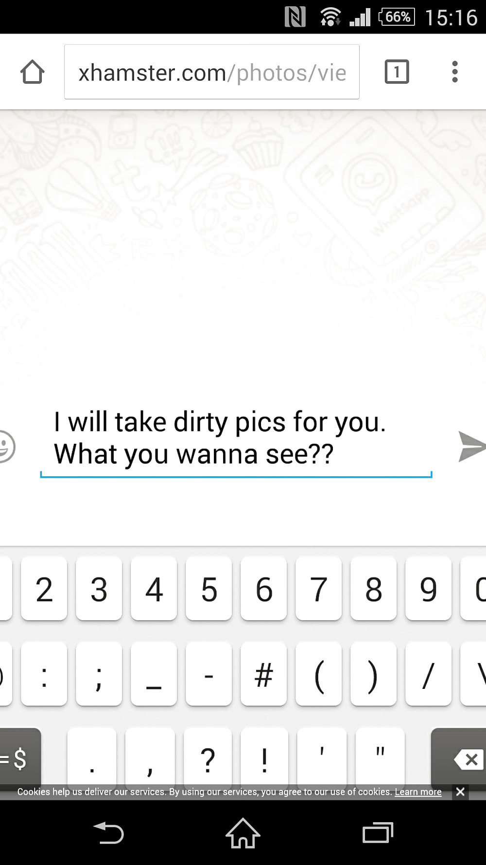 Dirty pictures for women. just tell me what you want