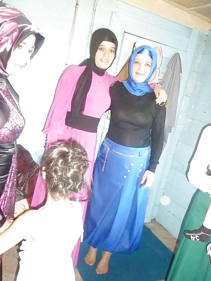 Turkish arab hijab turbanli asian kapali #37962605