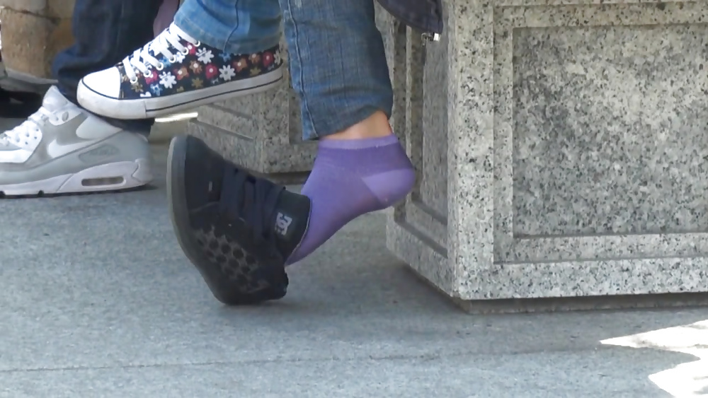 Purple socks dc sneaker shoeplay #38766681