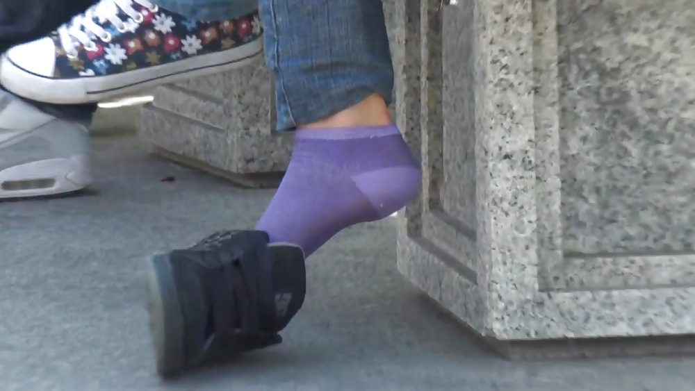 Purple socks dc sneaker shoeplay #38766686