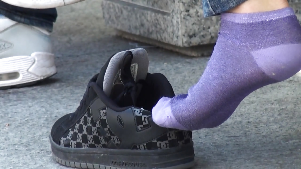 Purple socks dc sneaker shoeplay #38766829