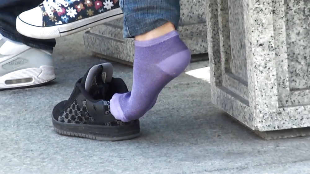 Purple socks dc sneaker shoeplay #38766838