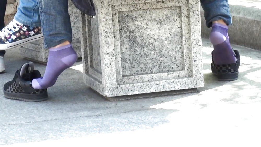 Purple socks dc sneaker shoeplay #38766849