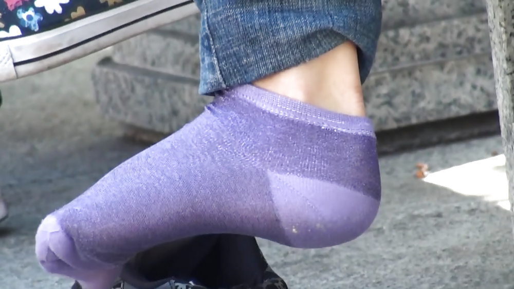 Purple socks dc sneaker shoeplay #38766861