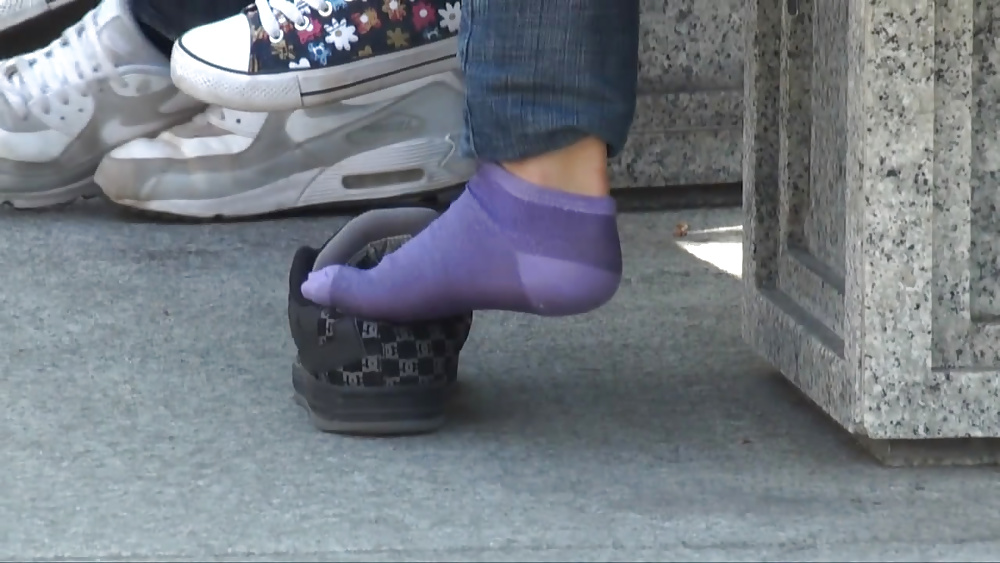 Purple socks dc sneaker shoeplay #38766874