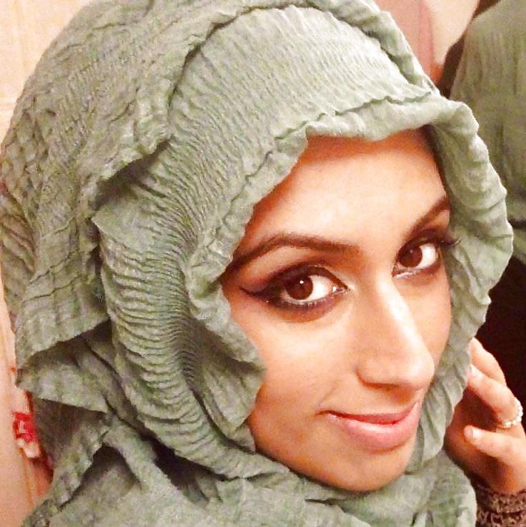 Turbanli hijab arabo, turco, asiatico nudo - non nudo 16
 #37455984