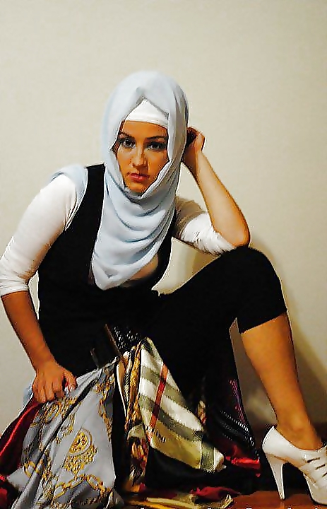 Turbanli hijab arabo, turco, asiatico nudo - non nudo 16
 #37456068