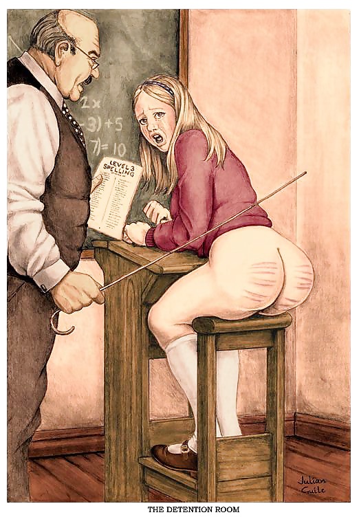 Classroom Spanking Art #27415112