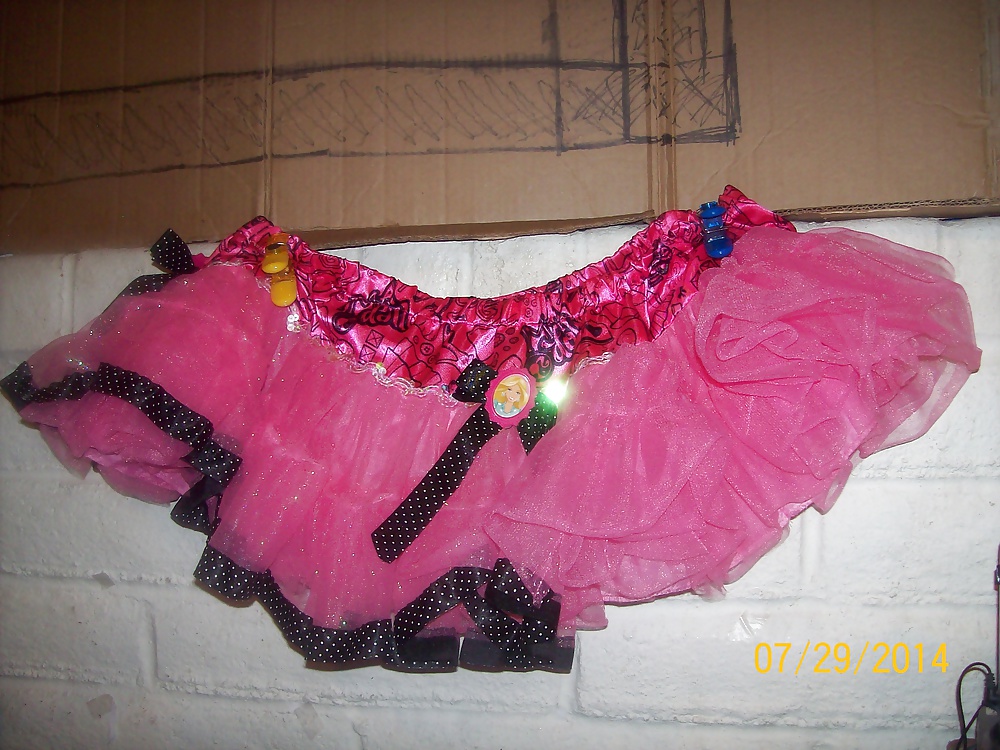 Micro skirts and tutus worn to tease and please BBCs only.  #24838798