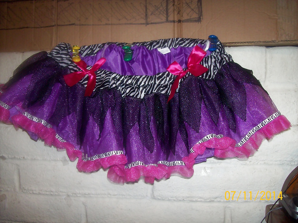 Micro skirts and tutus worn to tease and please BBCs only.  #24838856