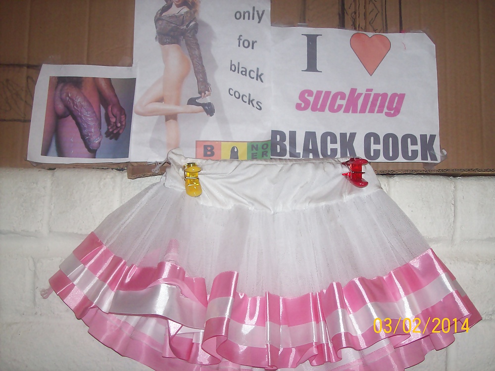 Micro skirts and tutus worn to tease and please BBCs only.  #24838930