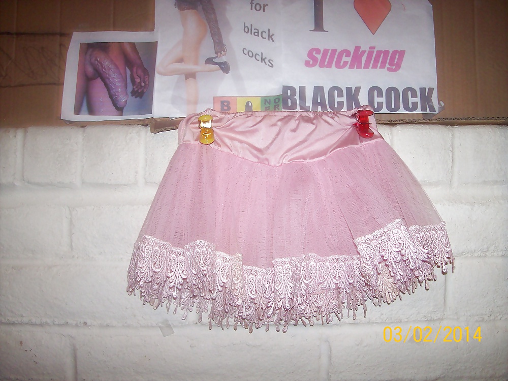 Micro skirts and tutus worn to tease and please BBCs only.  #24838991