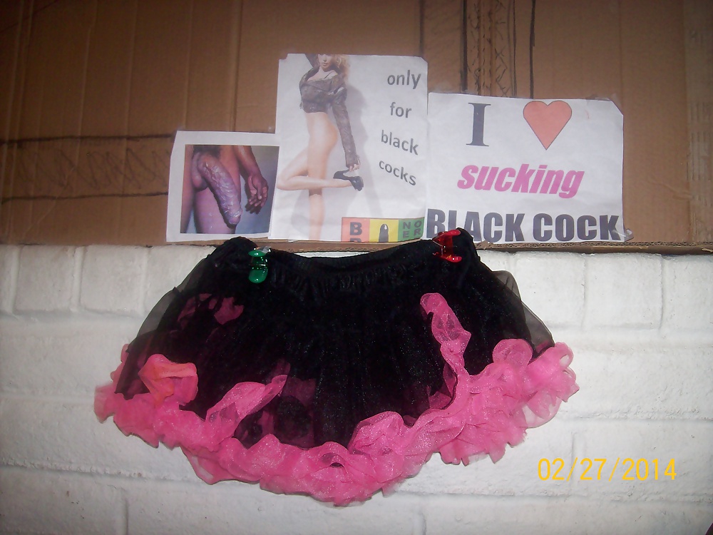 Micro skirts and tutus worn to tease and please BBCs only.  #24839133