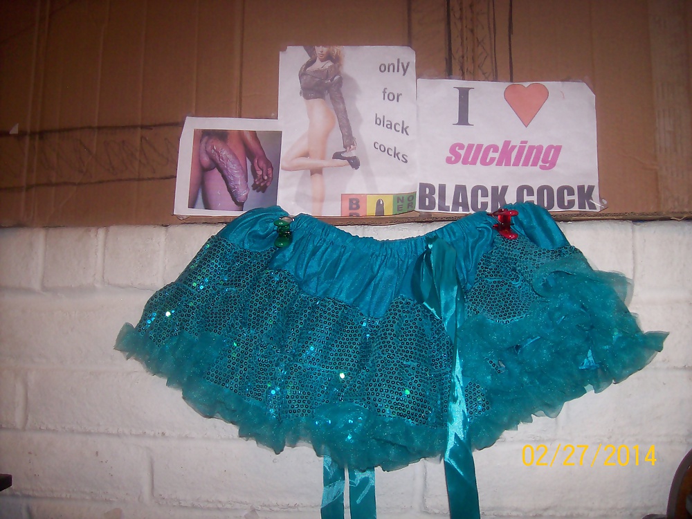 Micro skirts and tutus worn to tease and please BBCs only.  #24839141