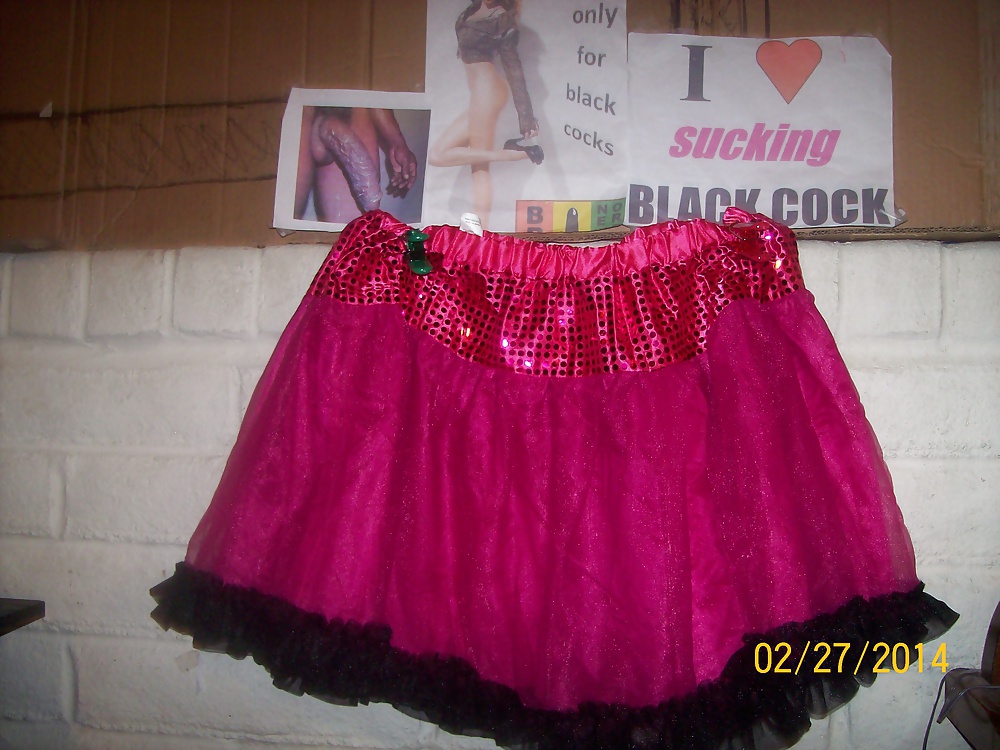 Micro skirts and tutus worn to tease and please BBCs only.  #24839180