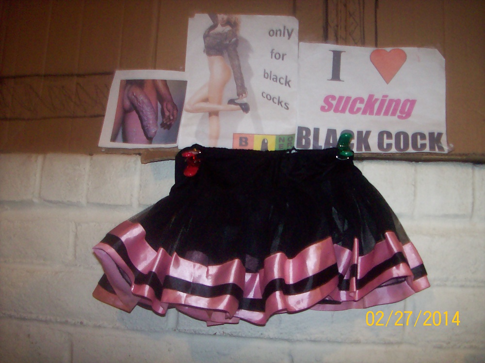 Micro skirts and tutus worn to tease and please BBCs only.  #24839249