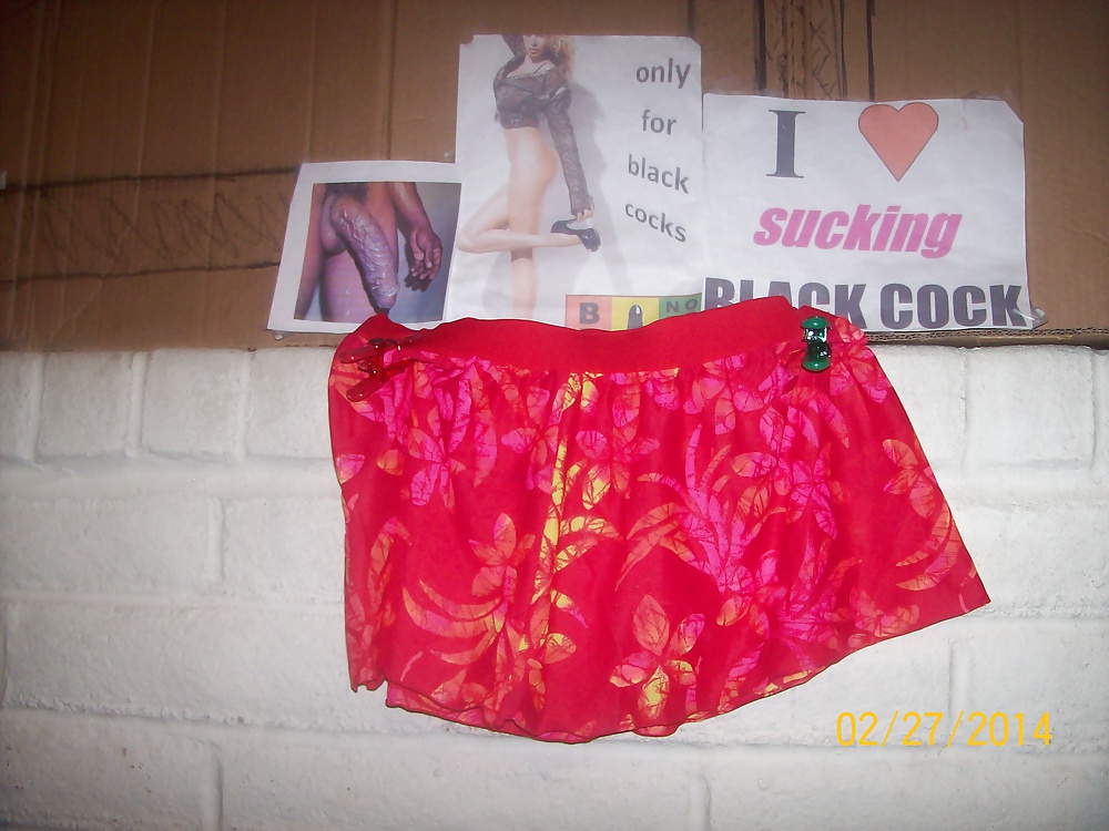 Micro skirts and tutus worn to tease and please BBCs only.  #24839280