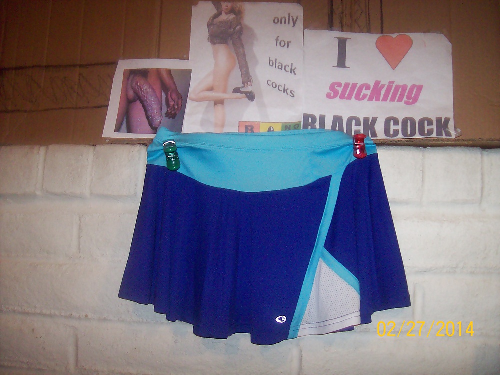 Micro skirts and tutus worn to tease and please BBCs only.  #24839333