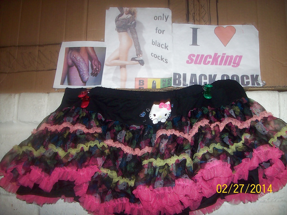 Micro skirts and tutus worn to tease and please BBCs only.  #24839383
