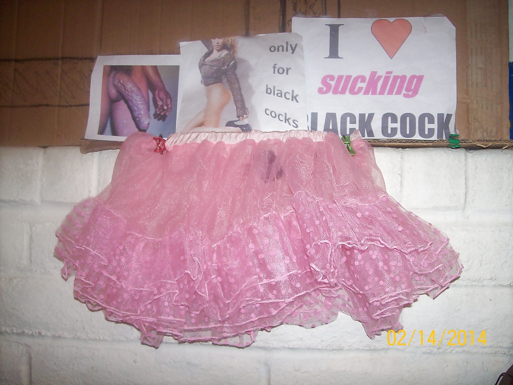 Micro skirts and tutus worn to tease and please BBCs only.  #24839571