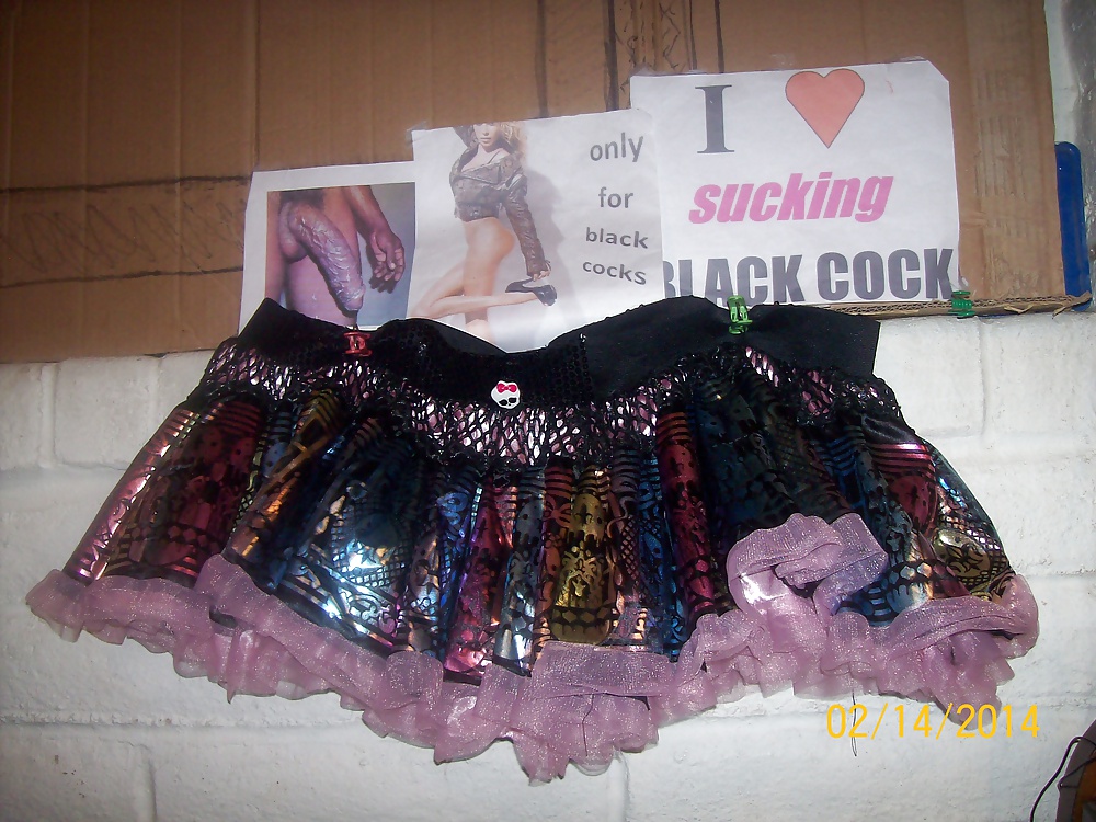 Micro skirts and tutus worn to tease and please BBCs only.  #24839593