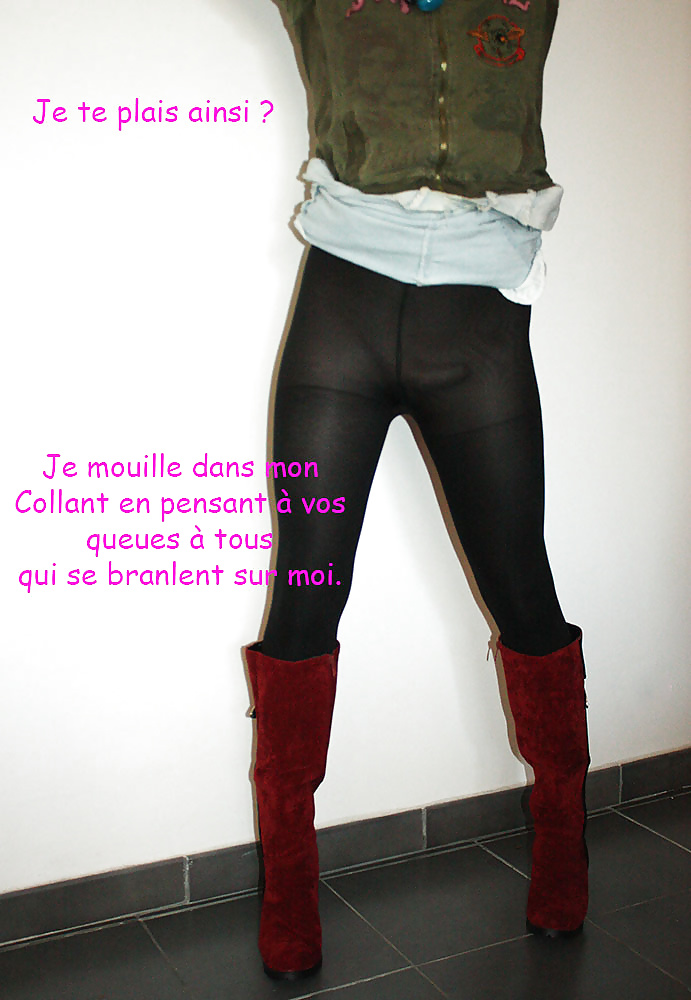 Mit Meinem Neuen Stiefel Version Französisch Caption #32078069