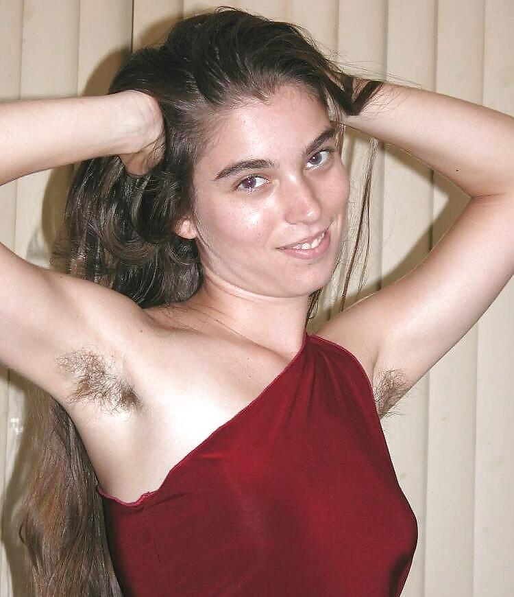 Girls with hairy, unshaven armpits L #36654063