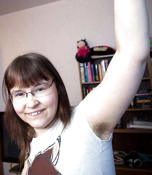 Girls with hairy, unshaven armpits L #36654100