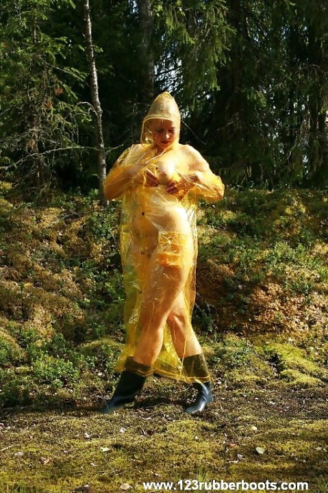 Teen in plastic rain wear 1 - Suomipvc #28105757
