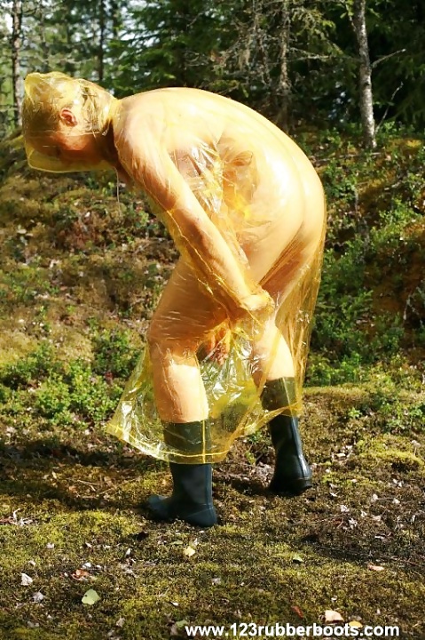 Teen in plastic rain wear 1 - Suomipvc #28105784