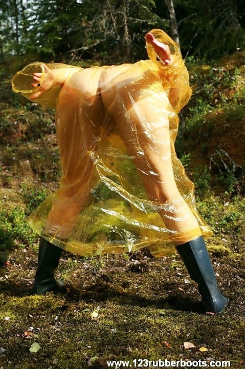 Teen in plastic rain wear 1 - Suomipvc #28105802