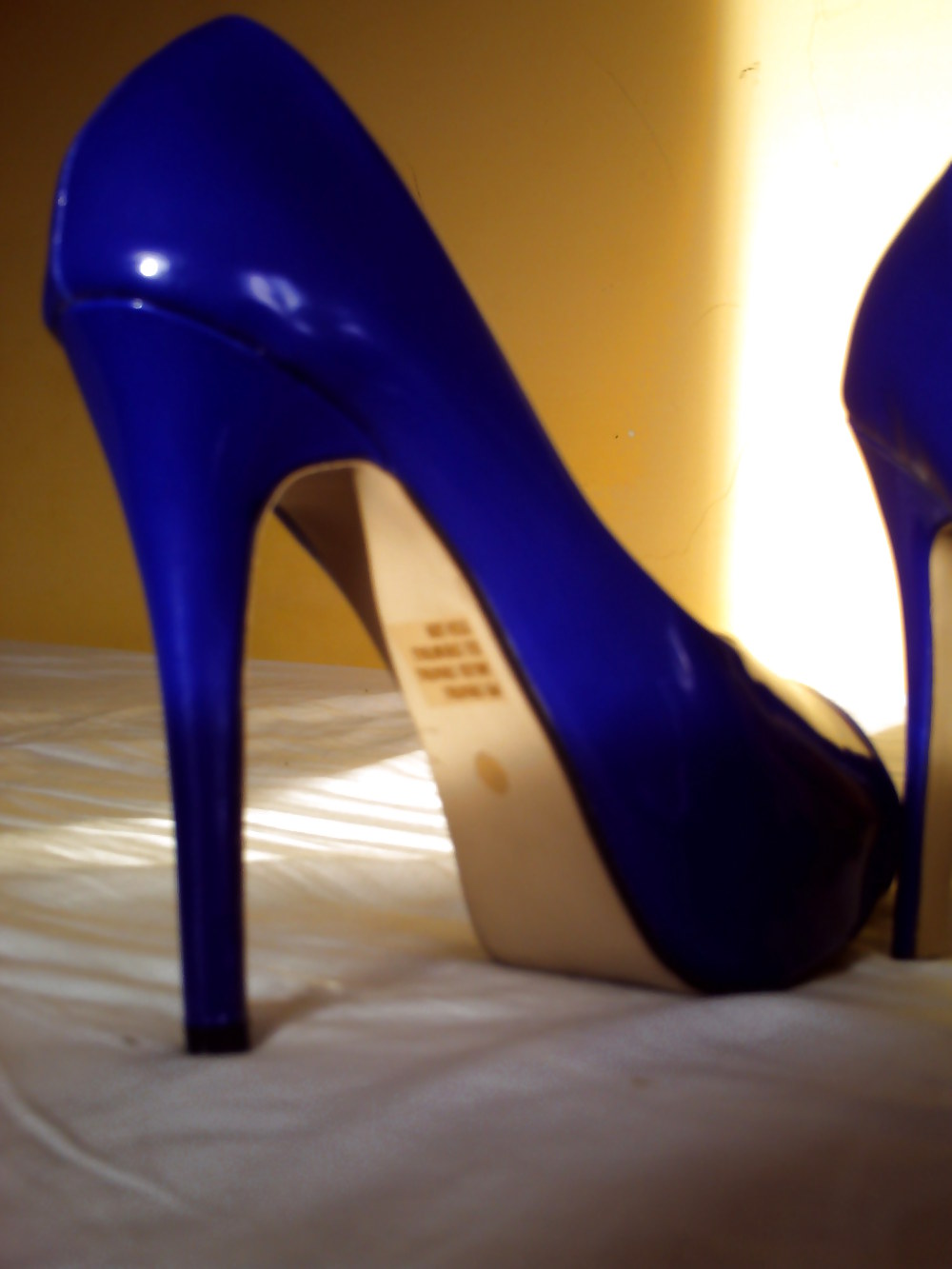 Baiser Nouveaux Talons Chaussures Bleues #34207549