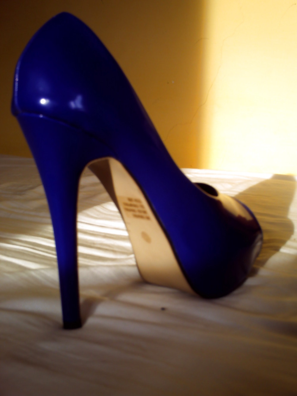 Baiser Nouveaux Talons Chaussures Bleues #34207570