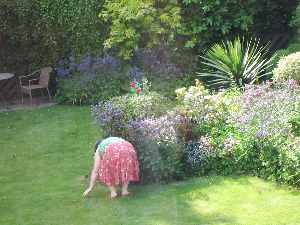 Mrs P dressed in the garden #34260561