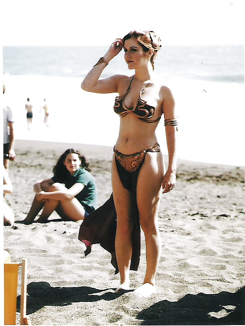 Rare slave Princess Leia behind the scenes #32568165