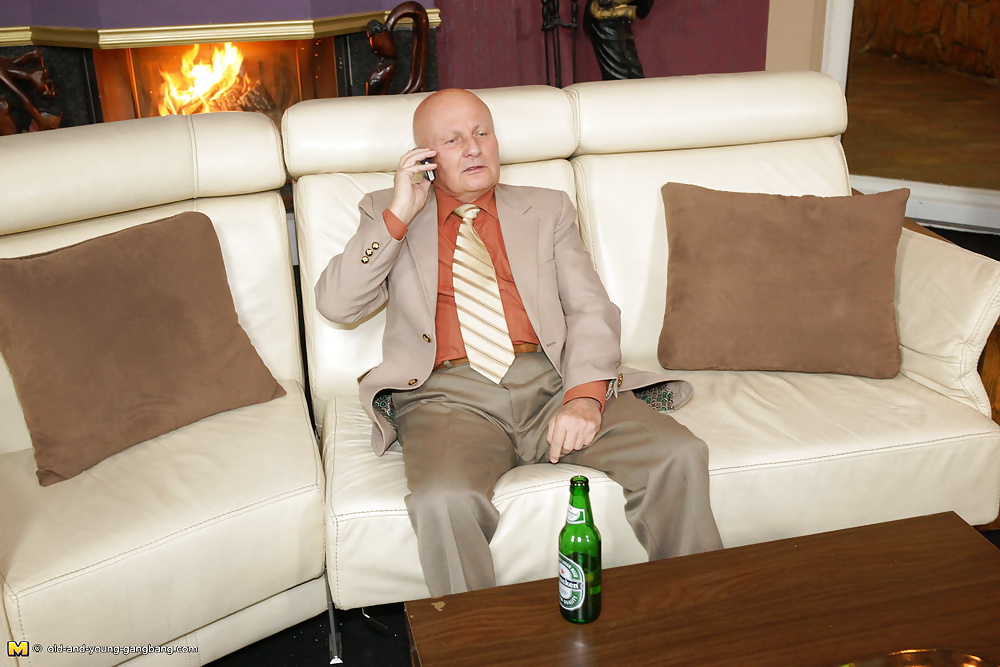 Daughter fucks 3 old men and gets bukkake PART 1 #34123058