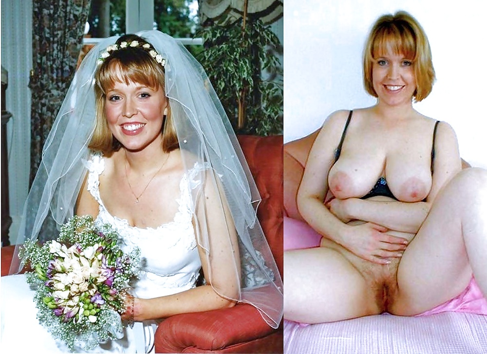 Novias y damas de honor. antes y después.
 #33637168