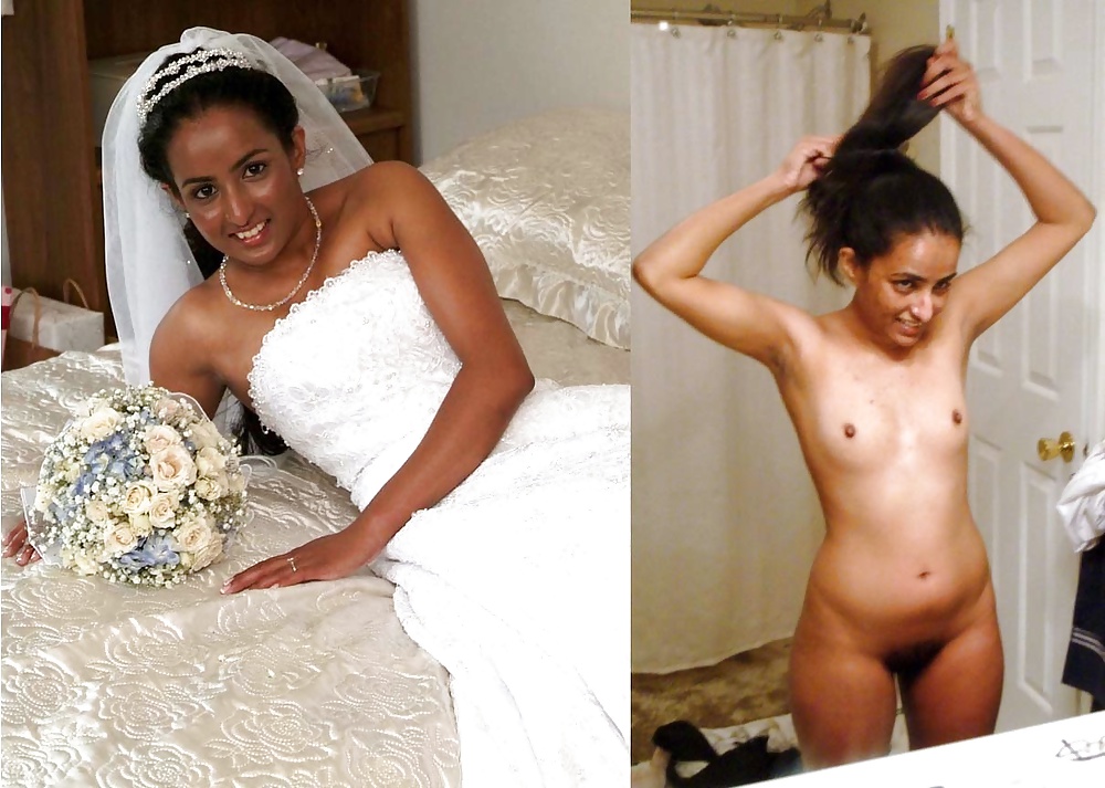 Novias y damas de honor. antes y después.
 #33637229