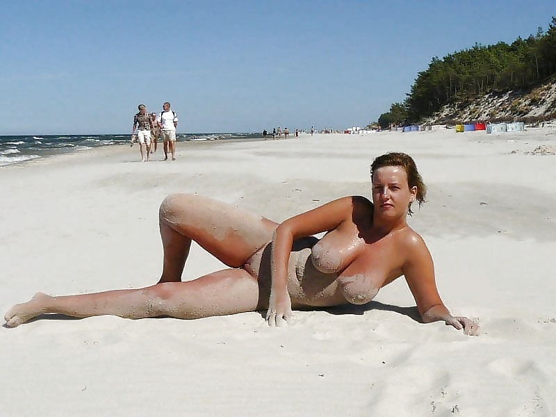 Naked on the public beach... #39162724
