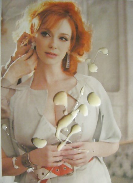 ¡Christina hendricks gets creamed! #2
 #25195616