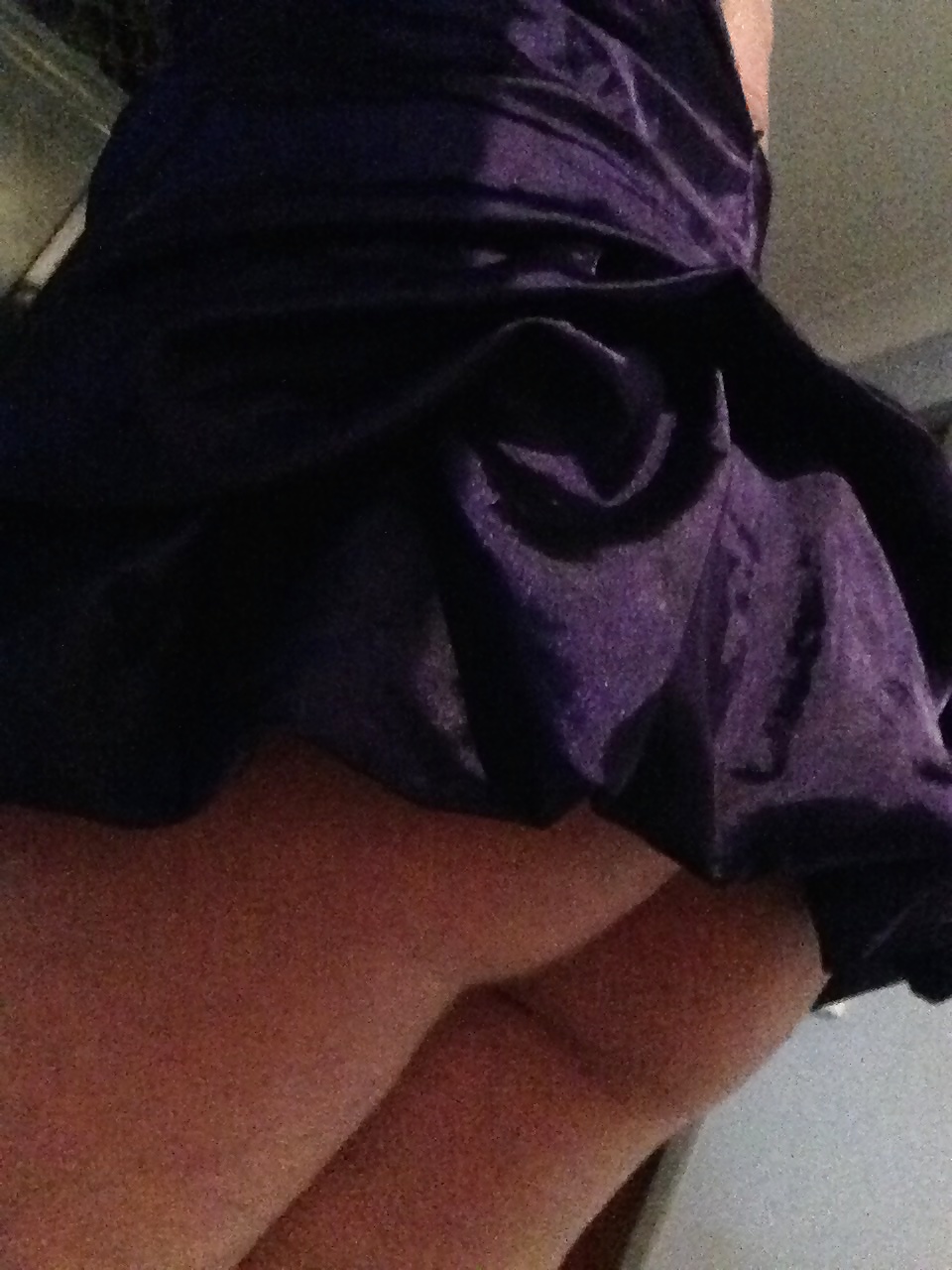 Super short purple dress curvy teen ass showing #41104174