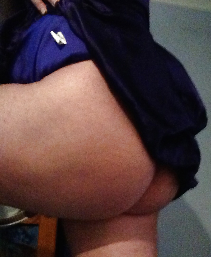 Super short purple dress curvy teen ass showing #41104190