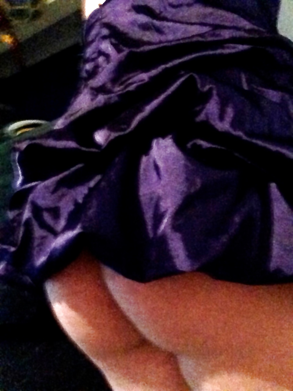 Super short purple dress curvy teen ass showing #41104208