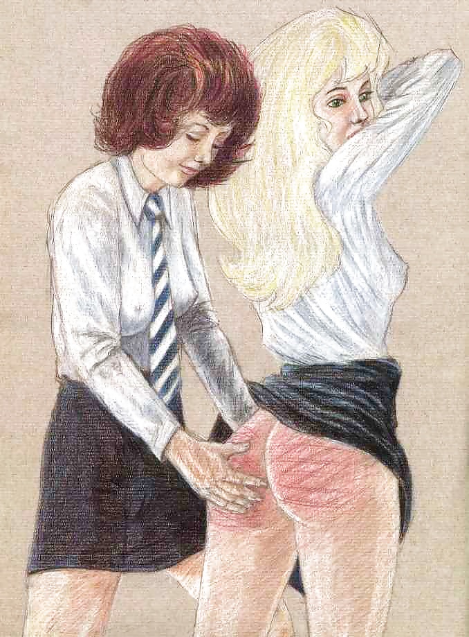 Spanked Schoolgirls (Art Mix ) #38883504