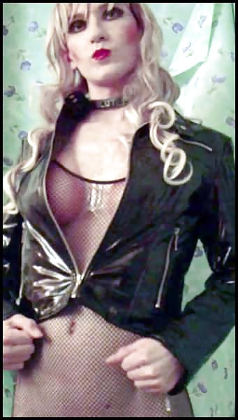 Sandra Leather Tranny Whore #30159085