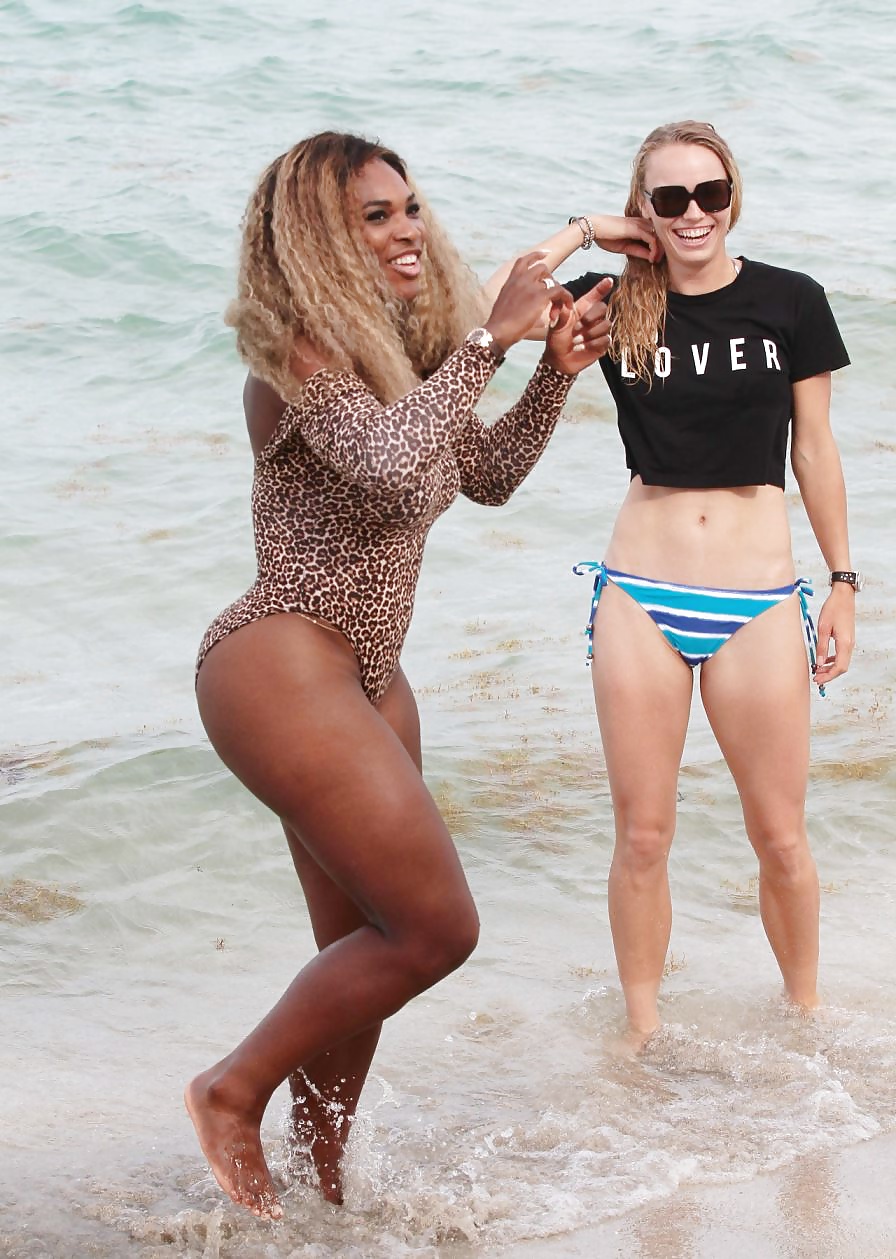 Serena Williams and Caroline Wozniacki in Bikini  #33856821