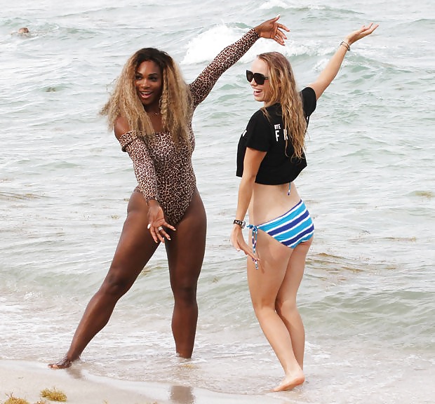 Serena Williams and Caroline Wozniacki in Bikini  #33856929
